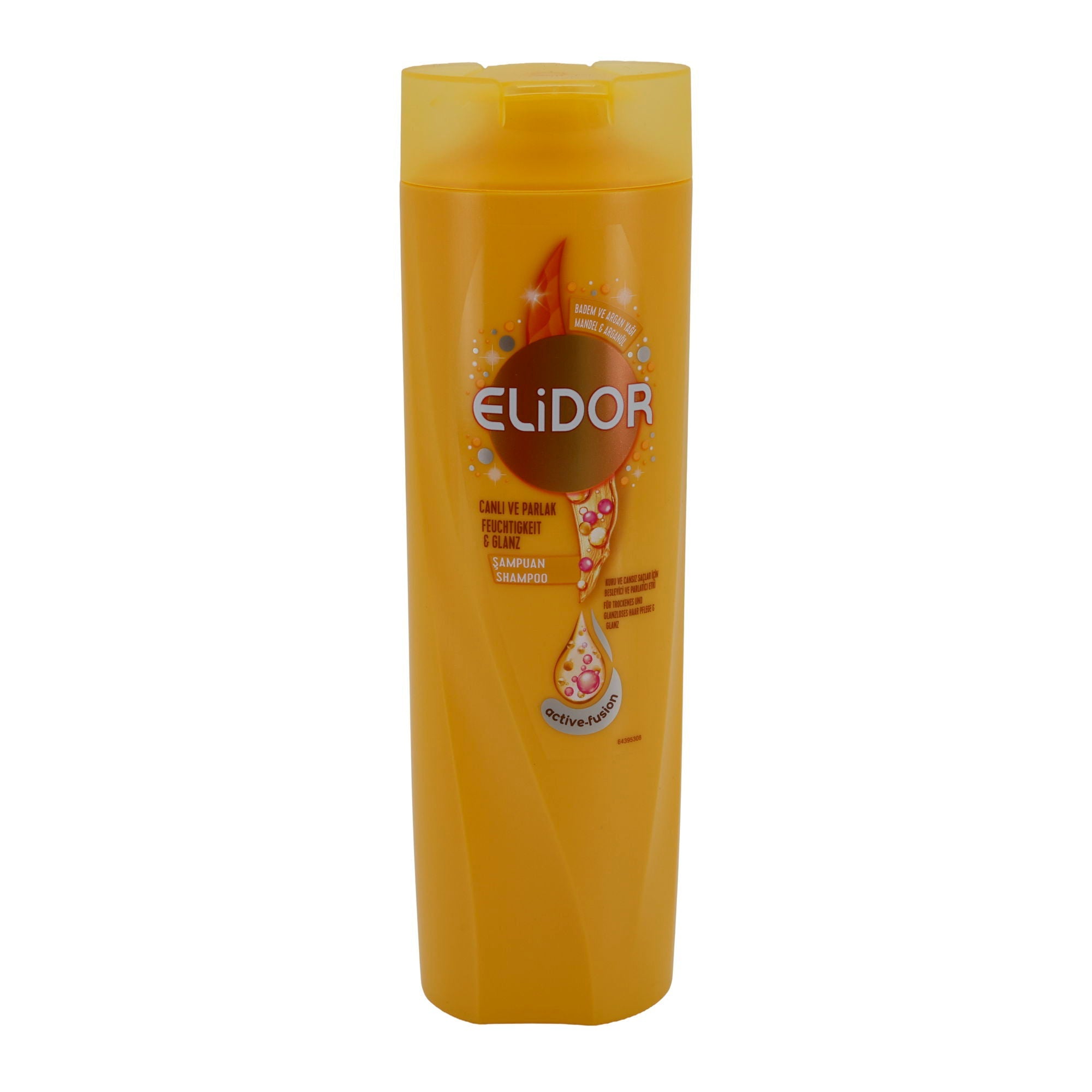 Shampoo Elidor | Feuchtigkeit & Glanz | Mit Active Fusion, für trockenes & glanzloses Haar | 400 ml ELIDOR